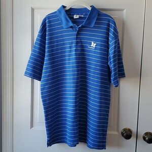 KAPALUA CABO GOLF SHORT BRIGHT BLUE GOLF SHIRT SIZE LARGE